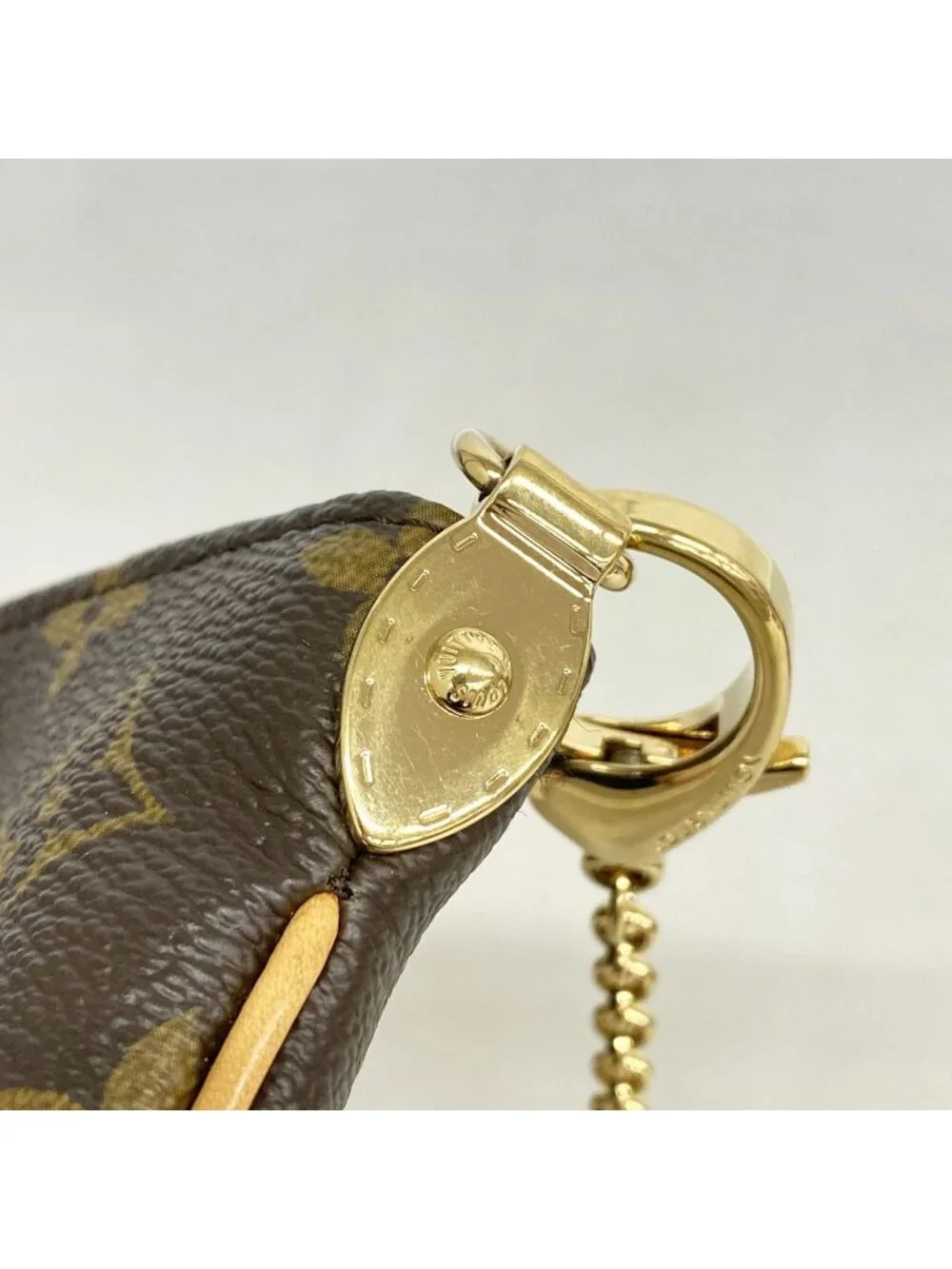 Louis Vuitton Pouch Monogram Pochette Mila MM Brown